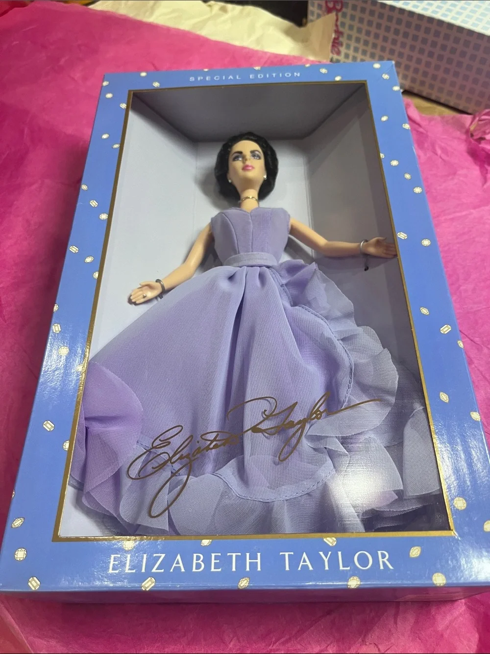 2000 Special Edition Elizabeth Taylor White Diamonds Barbie Doll NRFB